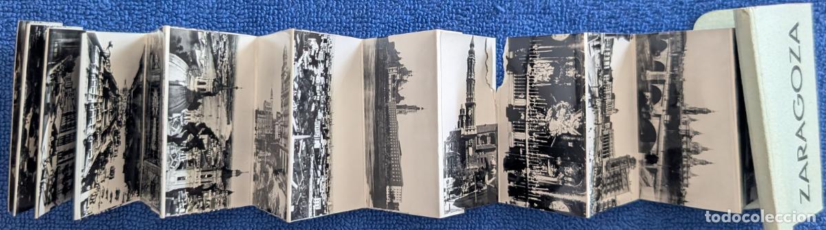 Fotograf&iacute;a antigua: Librito de mini fotograf&iacute;as de Zaragoza plegadas en acorde&oacute;n - M. Arribas