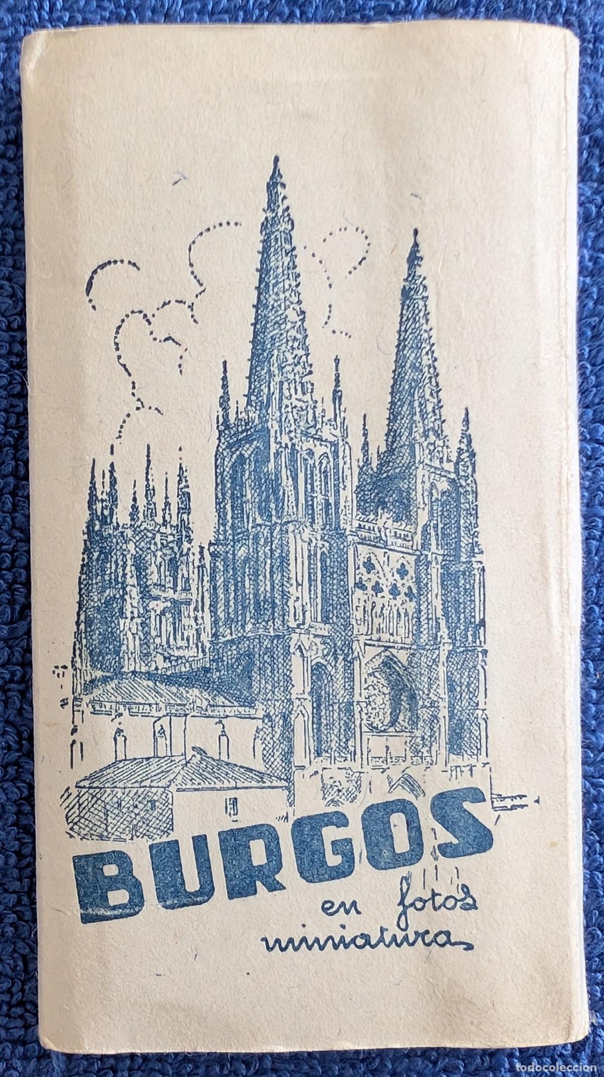 Fotograf&iacute;a antigua: Librito de mini fotograf&iacute;as plegadas en acorde&oacute;n de Burgos - Garc&iacute;a Garrabella