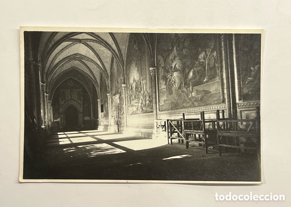 Fotograf&iacute;a antigua: TOLEDO. Fotograf&iacute;a Claustro de la Catedral Santa Maria&hellip; (h.1960?) Med&iacute;das: 14 x 9 cm