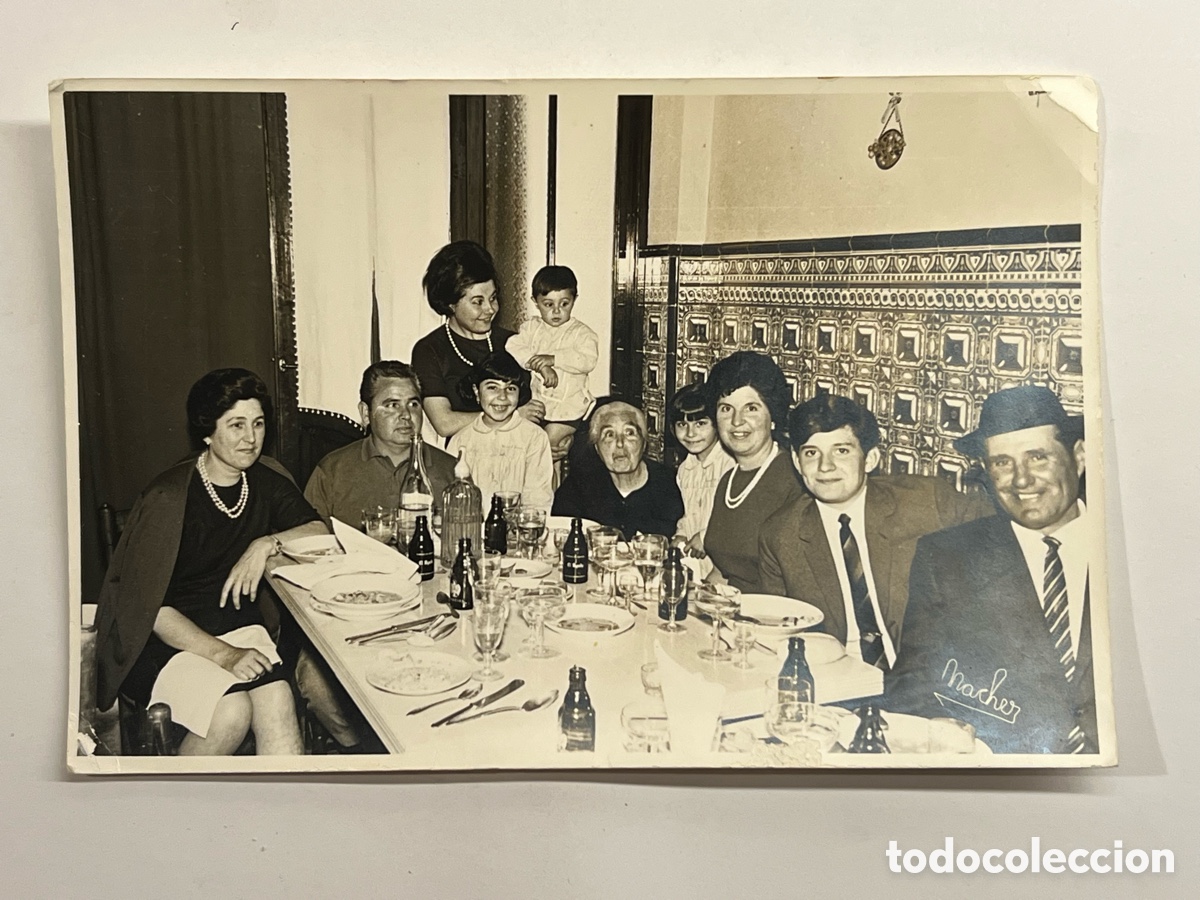 Fotograf&iacute;a antigua: ALGEMES&Iacute;, Valencia.. Fotograf&iacute;a Gent d&rsquo;Algemesi.. celebracio familiar. Foto Nacher (h.1960?)