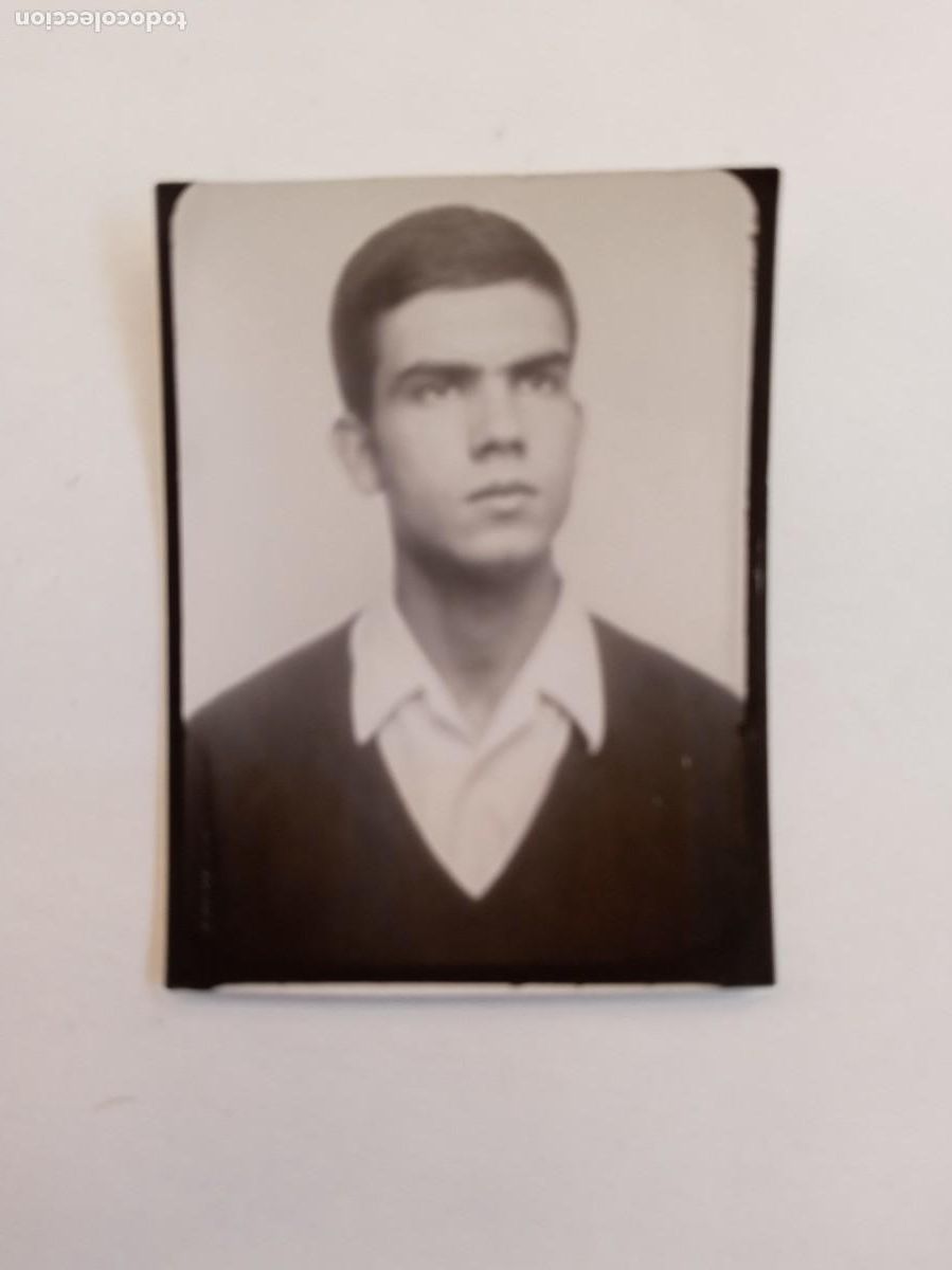Fotograf&iacute;a antigua: FOTOMATON DE JOVEN ELEGANTE