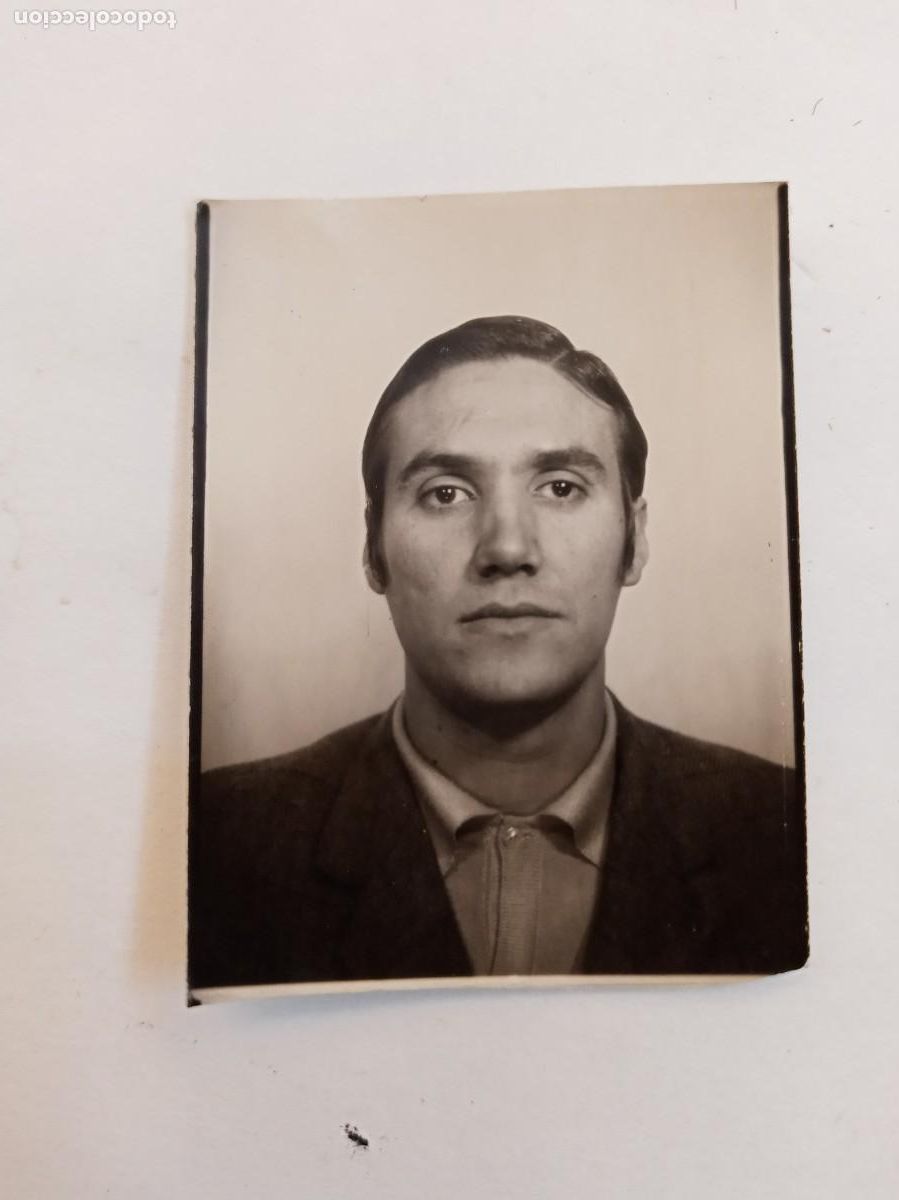 Fotograf&iacute;a antigua: FOTOMATON DE JOVEN ELEGANTE