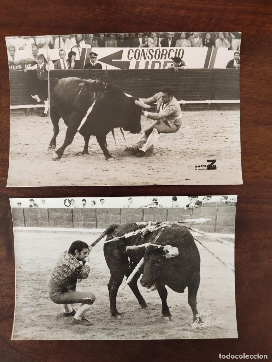 Fotografia antiga: 2 fotograf&iacute;as Forcados. Moita y Vila Franca de Xira. Portugal. A&ntilde;os 70.
