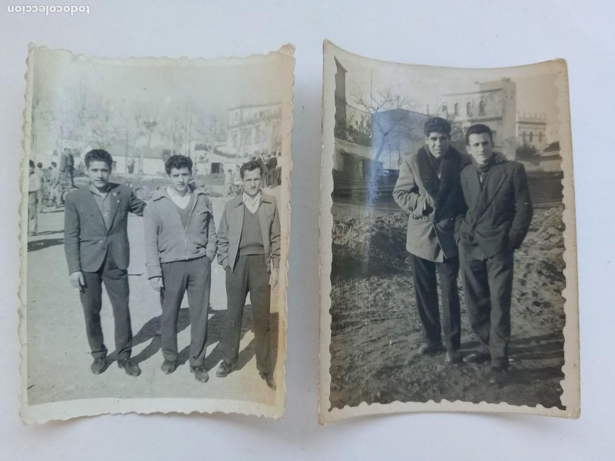 Alte Fotografie: LOTE DE 2 MINUTEROS DE JOVENES AMIGOS ABRAZADOS