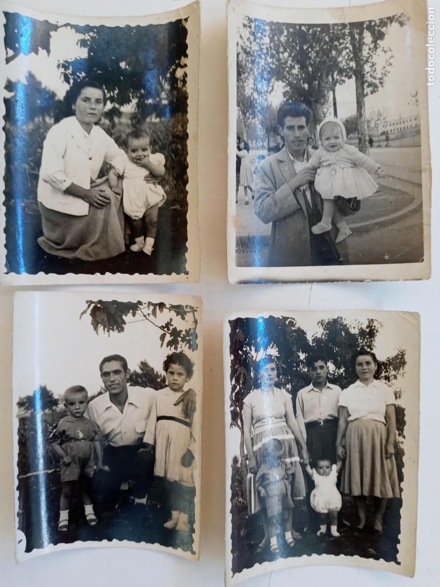 Fotograf&iacute;a antigua: LOTE DE 4 FOTOS MINUTEROS DE FOTOGRAFO AMBULANTE DE GENTE CON NI&Ntilde;OS , A&Ntilde;OS 40