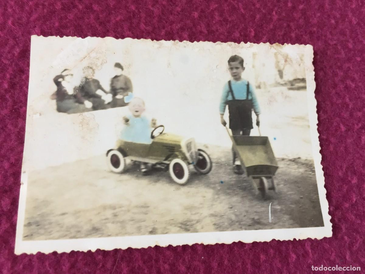 Fotograf&iacute;a antigua: ANTIGUA FOTO FOTOGRAFIA COLOREADA DE NI&Ntilde;OS JUGANDO - A&Ntilde;OS 30