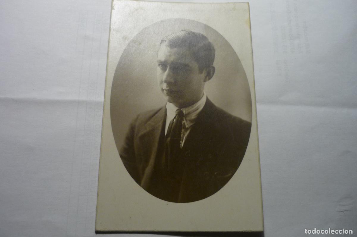 Antique Photography: tarjeta postal ,.foto varon carton grueso cm