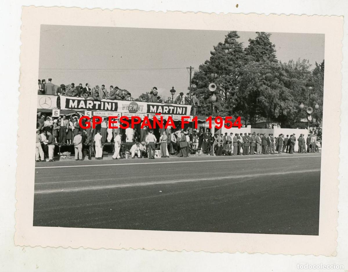 Fotograf&iacute;a antigua: GP ESPA&Ntilde;A F1 BARCELONA CIRCUITO PEDRALBES BOX MERCEDES-BENZ ALFRED NEUBAUER A&Ntilde;O 1954 PE&Ntilde;A RHIN