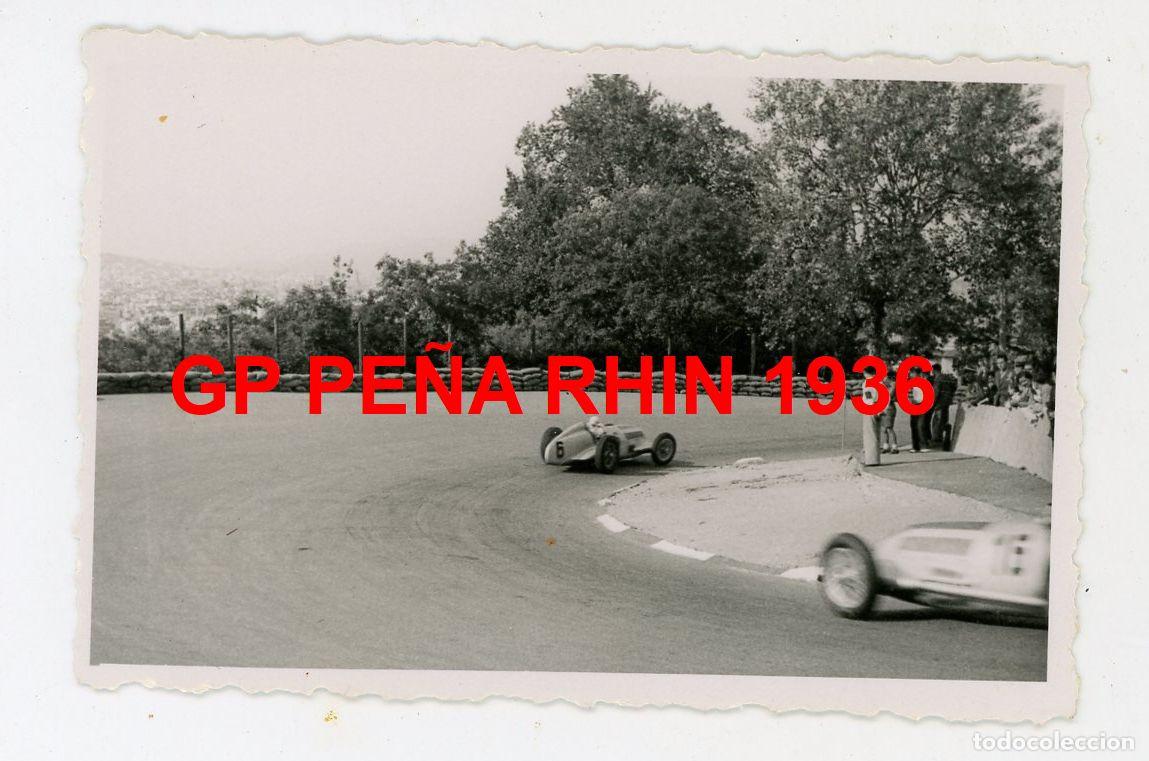 Fotograf&iacute;a antigua: GP PE&Ntilde;A RHIN BARCELONA CIRCUITO MONTJUIC CHIRON MERCEDES-BENZ A&Ntilde;O 1936