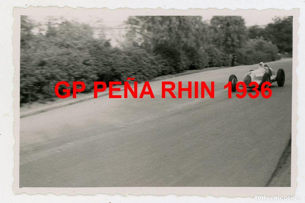 Fotograf&iacute;a antigua: GP PE&Ntilde;A RHIN BARCELONA CIRCUITO MONTJUIC CHIRON MERCEDES-BENZ A&Ntilde;O 1936