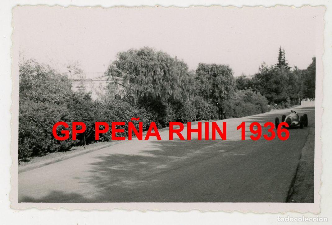 Fotograf&iacute;a antigua: GP PE&Ntilde;A RHIN BARCELONA CIRCUITO MONTJUIC CHIRON MERCEDES-BENZ A&Ntilde;O 1936