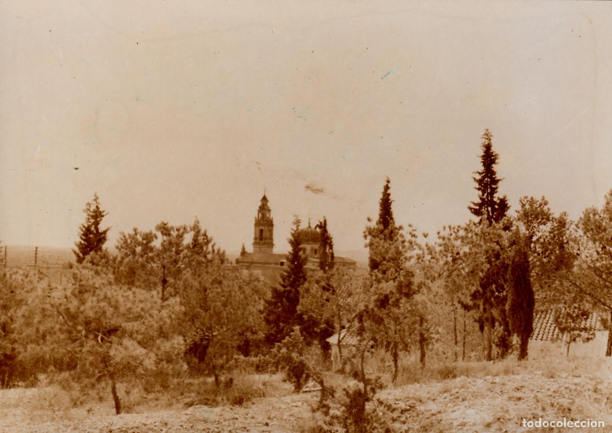 Fotograf&iacute;a antigua: Vista torre campanario. A&ntilde;os 60 pc