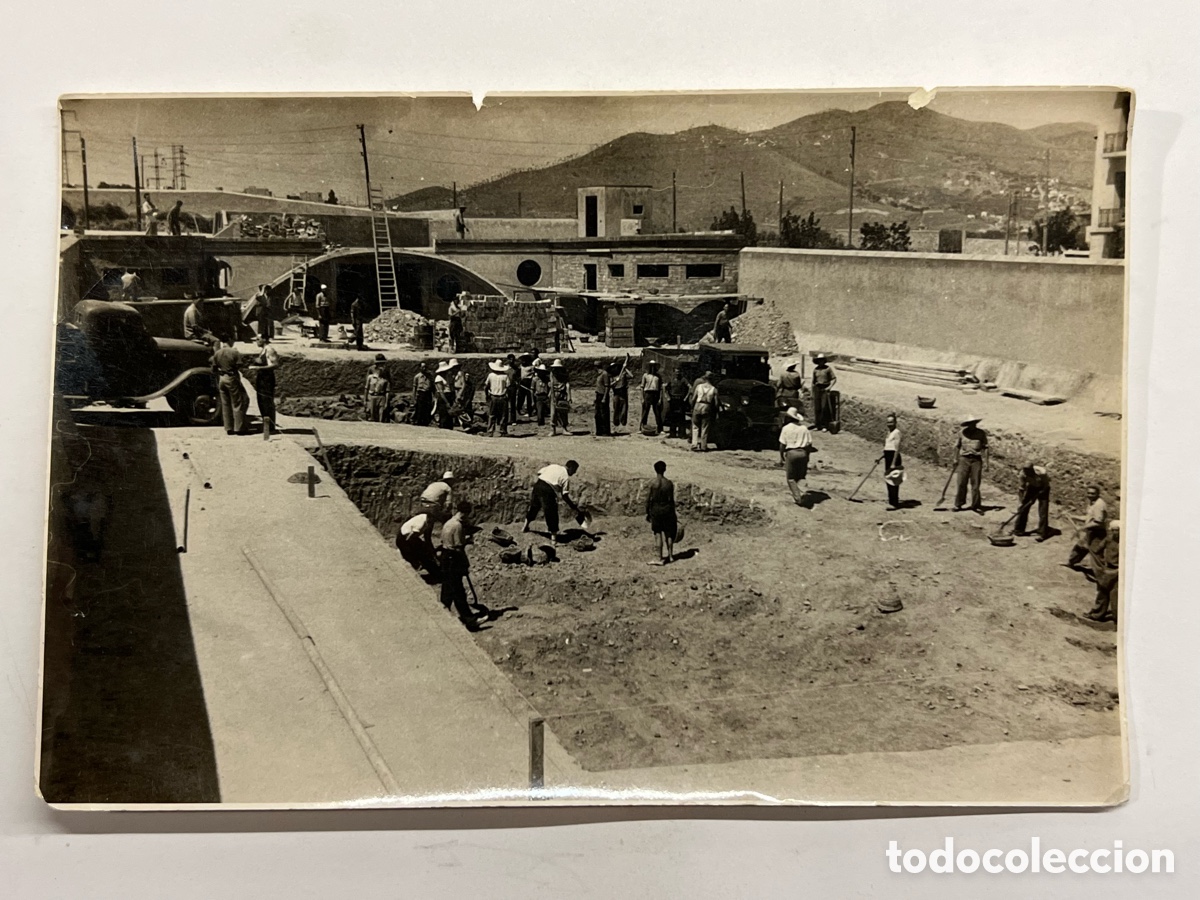 Fotograf&iacute;a antigua: BARCELONA ? Obras de mejora del Metro de la ciudad.. (h.1950?) Foto Wensell