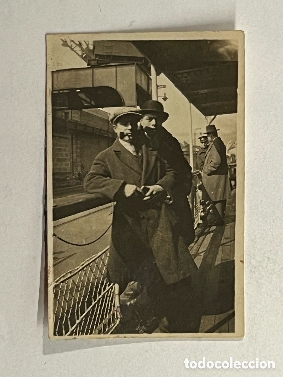 Fotograf&iacute;a antigua: LENNIN Y CHICHERIN de Inglaterra a B&eacute;lgica.. Fotograf&iacute;a antigua (h.1910?)