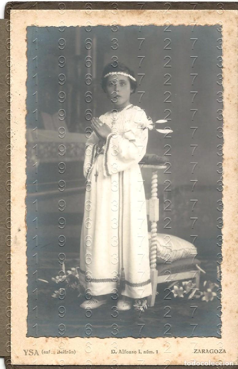 Fotograf&iacute;a antigua: ARROYOMOLINOS DE LEON NACIDA MARIA CARBAJO LAVADO FOTOGRAFIA 14X8 M25