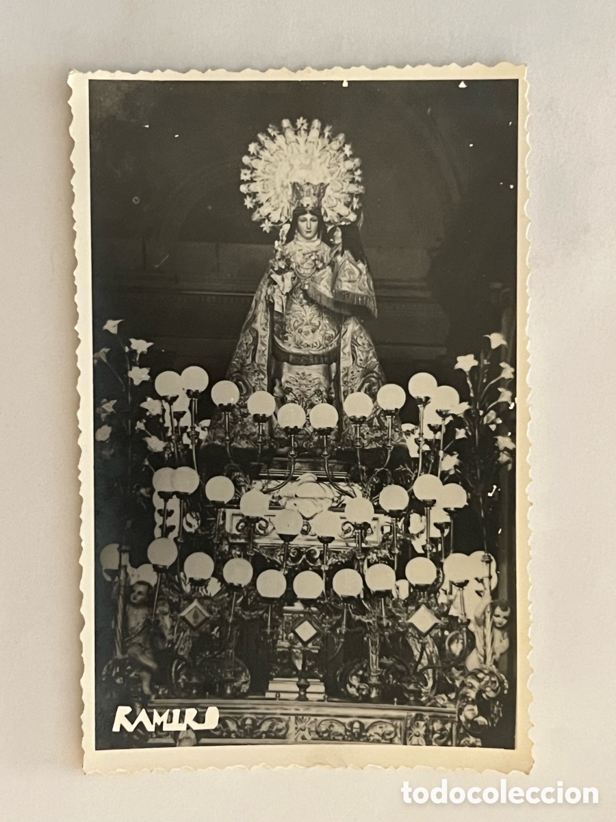 Fotograf&iacute;a antigua: NTRA SRA DE LOS DESAMPARADOS. Patrona de Muro de Alcoy. Fotos Ramiro (h.1957?)