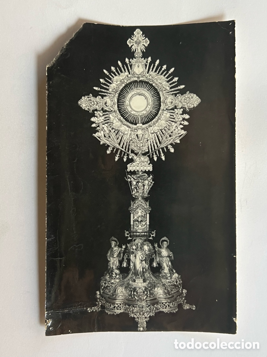 Fotograf&iacute;a antigua: ALGEMES&Iacute;. Fotograf&iacute;a Nueva Custodia de la Parroquia de San Jaime Apostol.. (h.1930?)