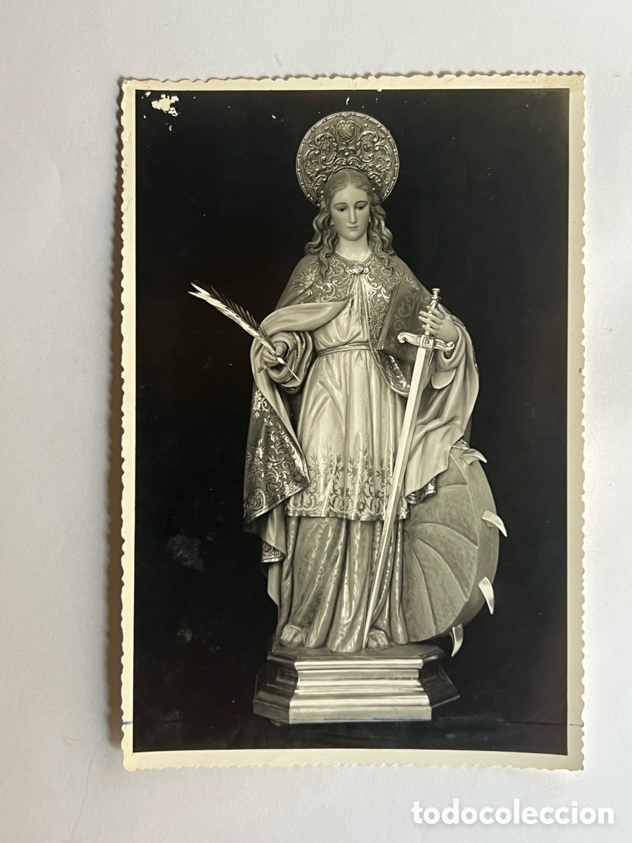 Fotograf&iacute;a antigua: SANTA CATALINA DE ALEJANDRIA.. Iglesia de Santa Catalina. Jos&eacute; Rabasa. Arte religioso (h.1950?)