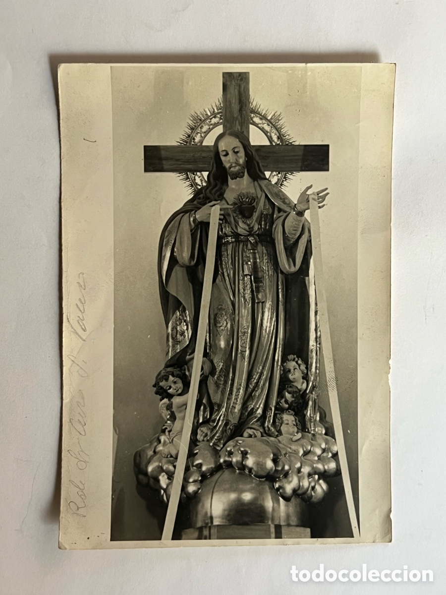 Fotograf&iacute;a antigua: SAGRADO CORAZ&Oacute;N. Iglesia de San Valero.. Ruzafa. Fotograf&iacute;a J. Cabrelles Siguenza (h.1930?)