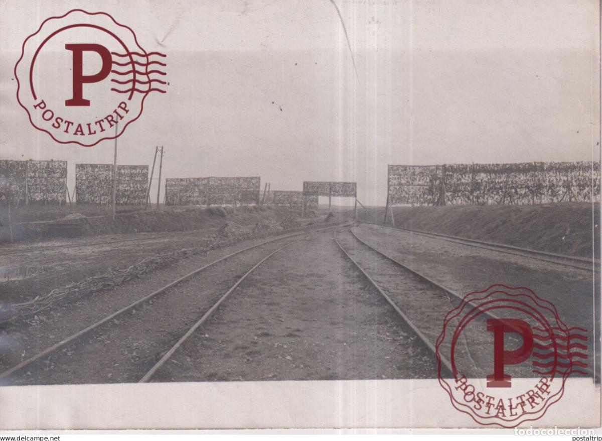 Fotograf&iacute;a antigua: CAMMOUFLAGE RAILWAY CHEMIN DE FER MEURTHE MOSELLE 18*13CM
