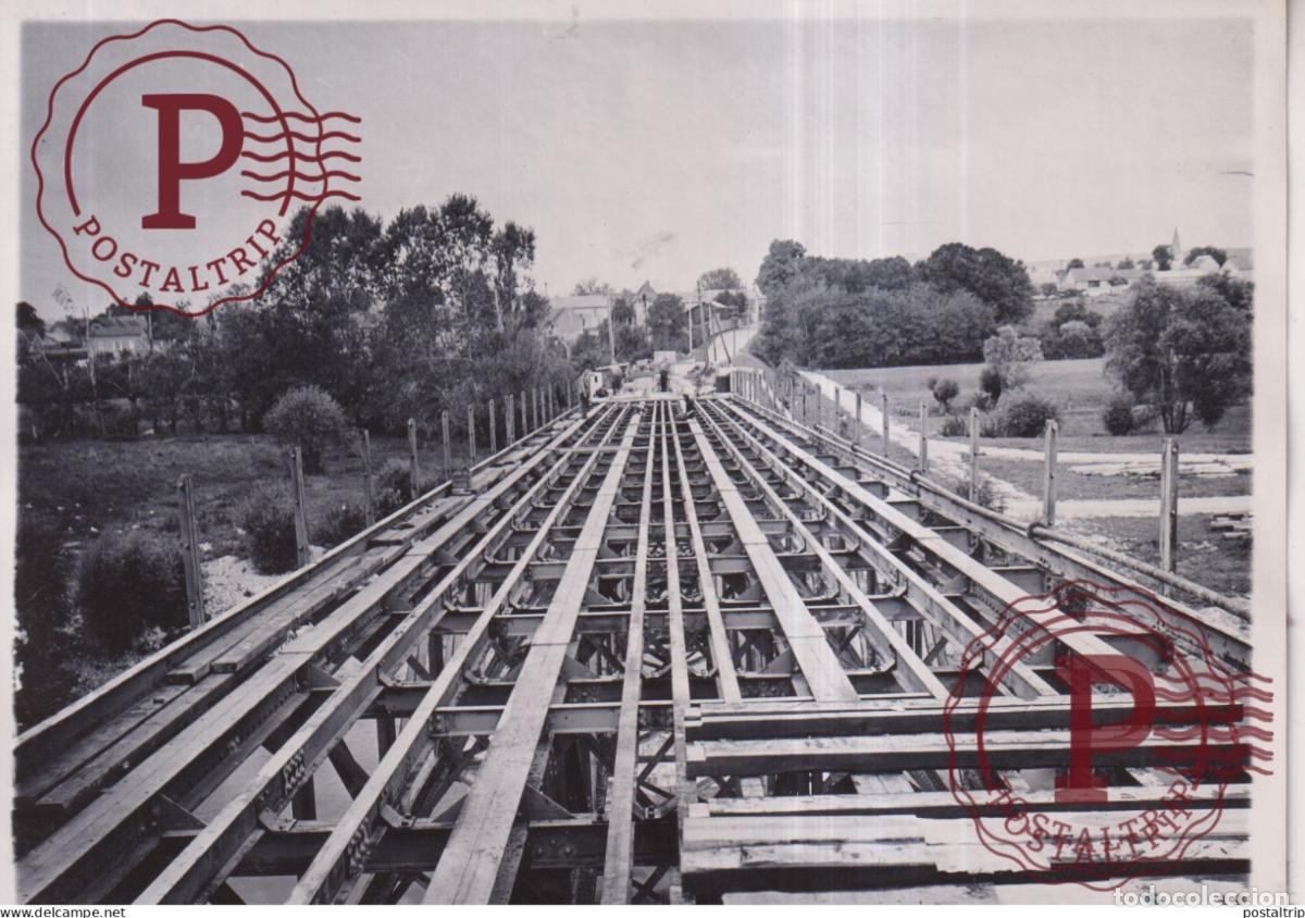 Fotograf&iacute;a antigua: LOT 2 FOTO CONSTRUCTION PONT BENLEY 16*13CM