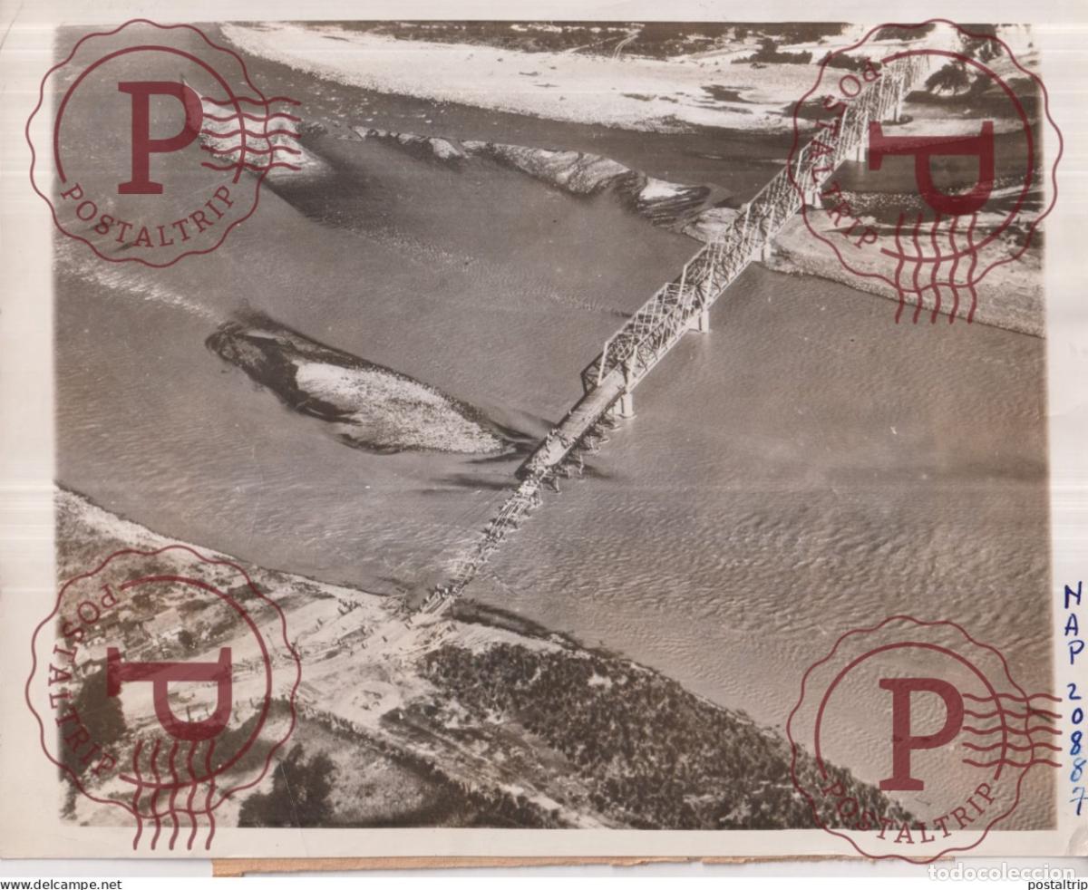 Fotograf&iacute;a antigua: ANILA P I BRIDGE DAMAGED BY FLOOD RICH CAGAYAN VALLEY FARM DISTRICT BAYENBUNG 1936 22*18CM