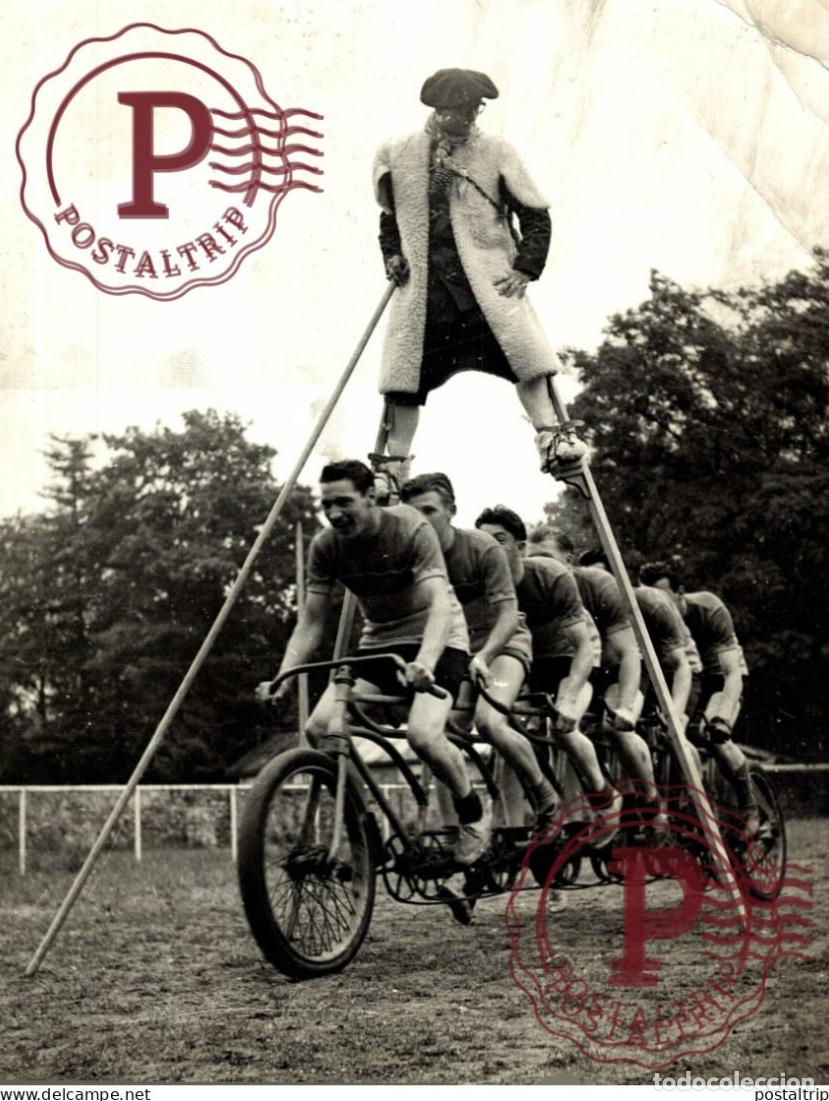 Fotograf&iacute;a antigua: SEE RIGHT UPPER CORNER 24*18CM BICI CYCLING CYCLISMO CYCLISTE