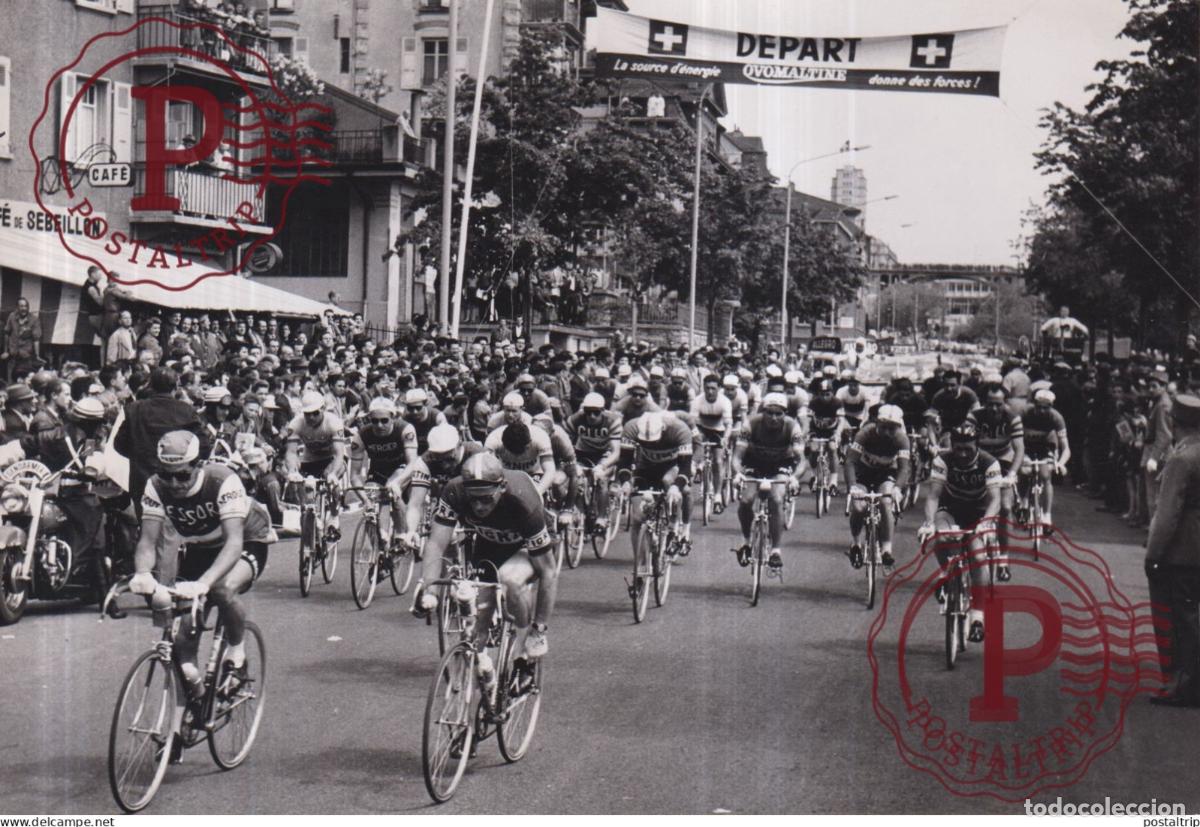 Fotograf&iacute;a antigua: LE ROUR DE ROMANIE LAUSANNE SUISSE FRAN&Ccedil;AIS FORESTIER SUISSE GRET 17*12CM BICI CYCLING CYCLISMO CYC