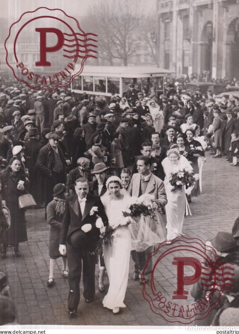 Fotografia antiga: MARIAGE DES ROSIERES DE ST DENIS 1938 19*14CM