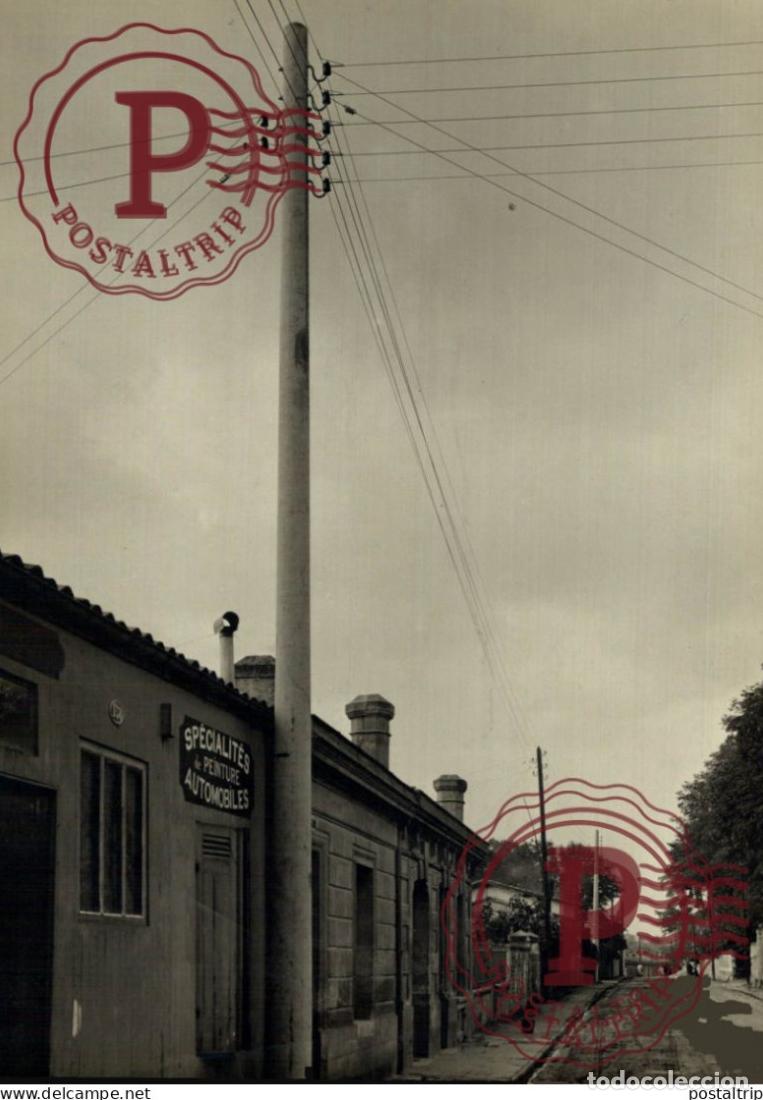 Fotografia antiga: GARAGE SPECIALITES PEINTURE AUTOMOBILES usine ELECTRICIEN ELECTRICITE ELECTRO 21*14CM