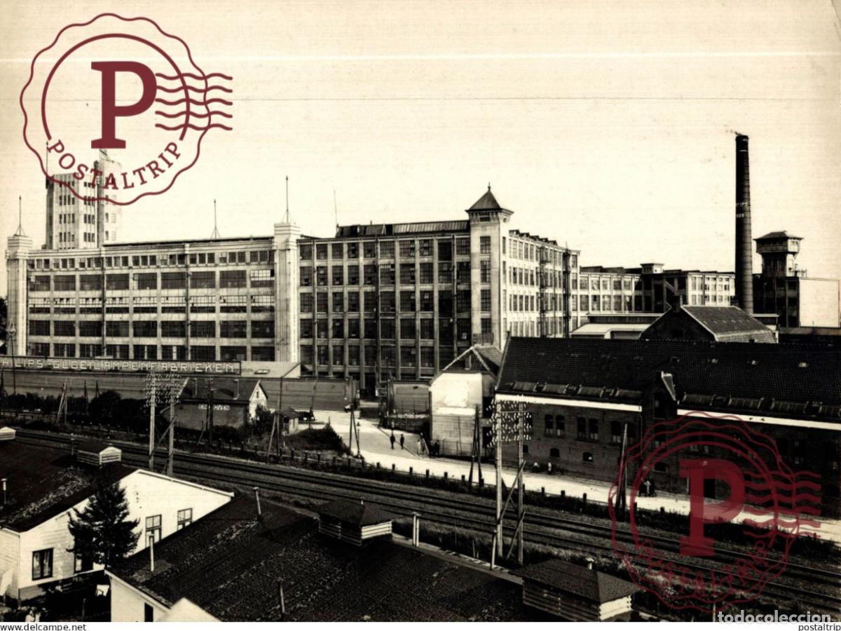 Fotografia antiga: PHILIPS EINDHOVEN NEDERLAND GLOEILAMPENFABRIEKEN 28*19CM