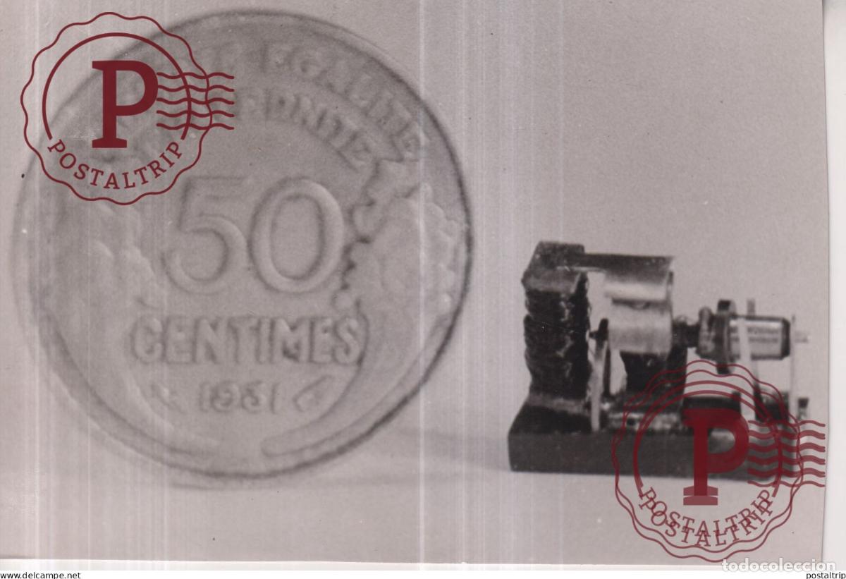 Fotografia antiga: LE PLUT PETIT MOTEUR DU MONDE M RABATTU INSTITUT BEGUES A MARSEILLE 18*12CM