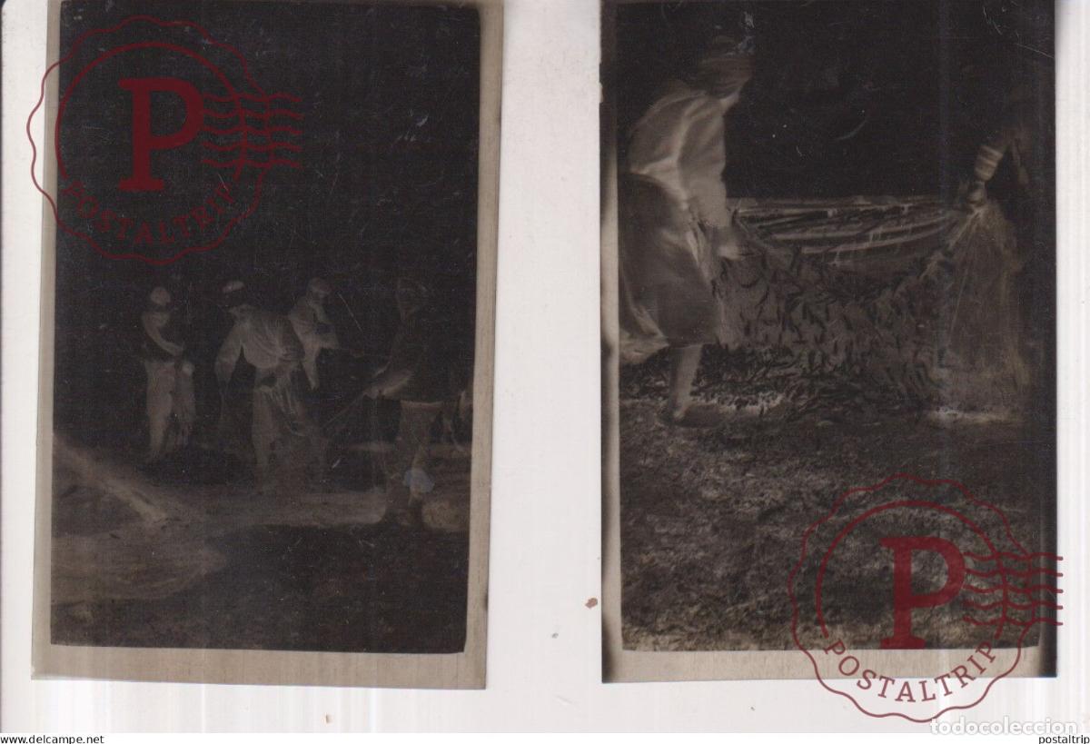 Fotografia antiga: 2 ORIGINAL NEGATIVES FISHERMEN 7*4,5CM