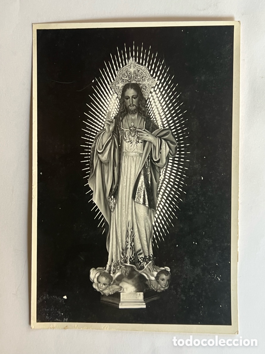 Fotograf&iacute;a antigua: SAGRADO CORAZ&Oacute;N DE JES&Uacute;S. Fotograf&iacute;a antigua. Iglesia Valenciana por identificar.. (h.1950?)