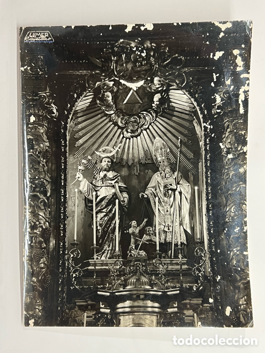 Fotograf&iacute;a antigua: ALTAR MAYOR. Parroquia de Santo Tom&aacute;s Apostol y San Felipe Neri. Fotos LUMER. Fotograf&iacute;a antigua