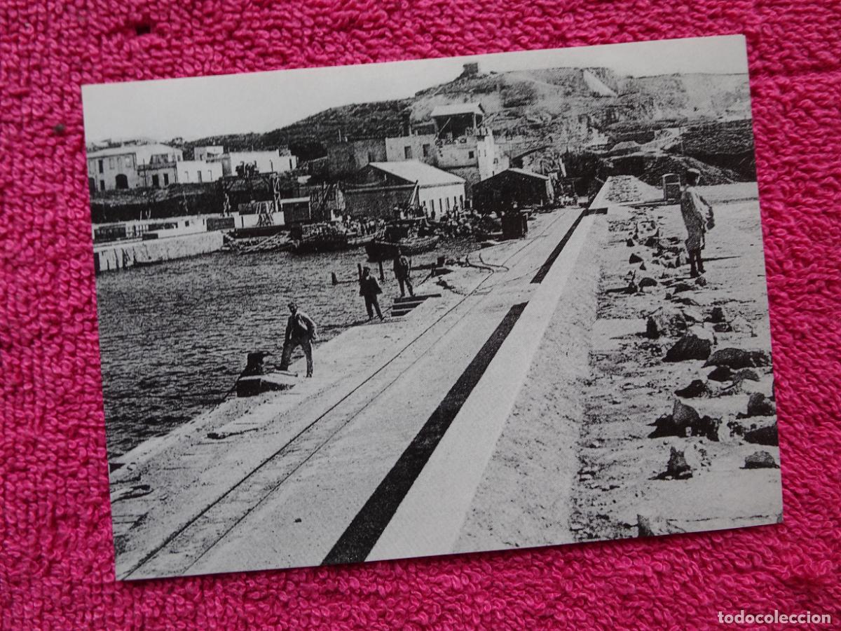 Fotografia antica: obres en el port de palam&oacute;s lamina 229 el llibre d'or de catalunya un segle en imatges