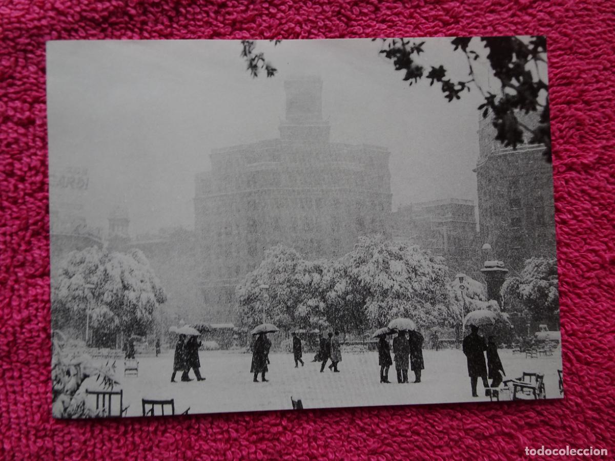 Fotografia antica: nevada any 1962 barcelona lamina 237 el llibre d'or de catalunya un segle en imatges