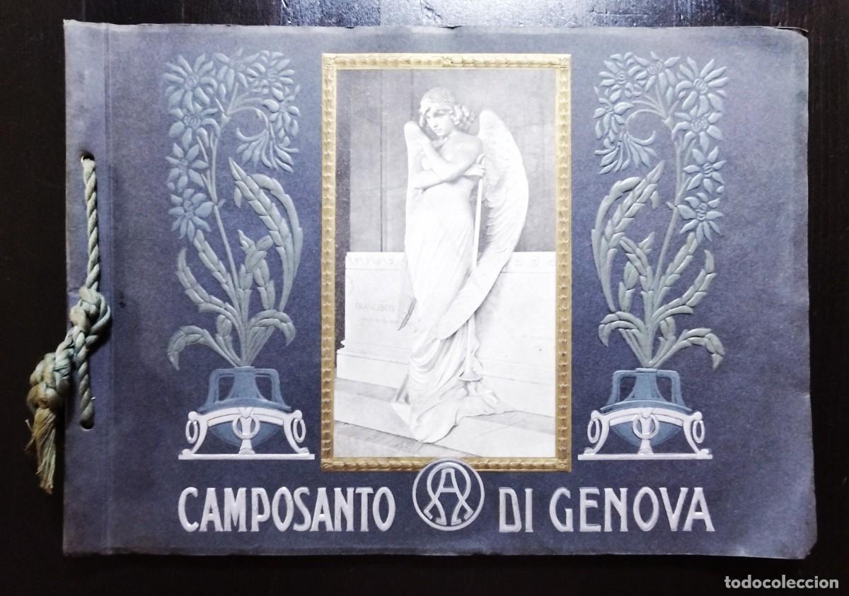 Fotograf&iacute;a antigua: CAMPOSANTO DI GENOVA. &Aacute;LBUM CON 42 FOTOGRAF&Iacute;AS. EN SEIS IDIOMAS. CIRCA 1900.