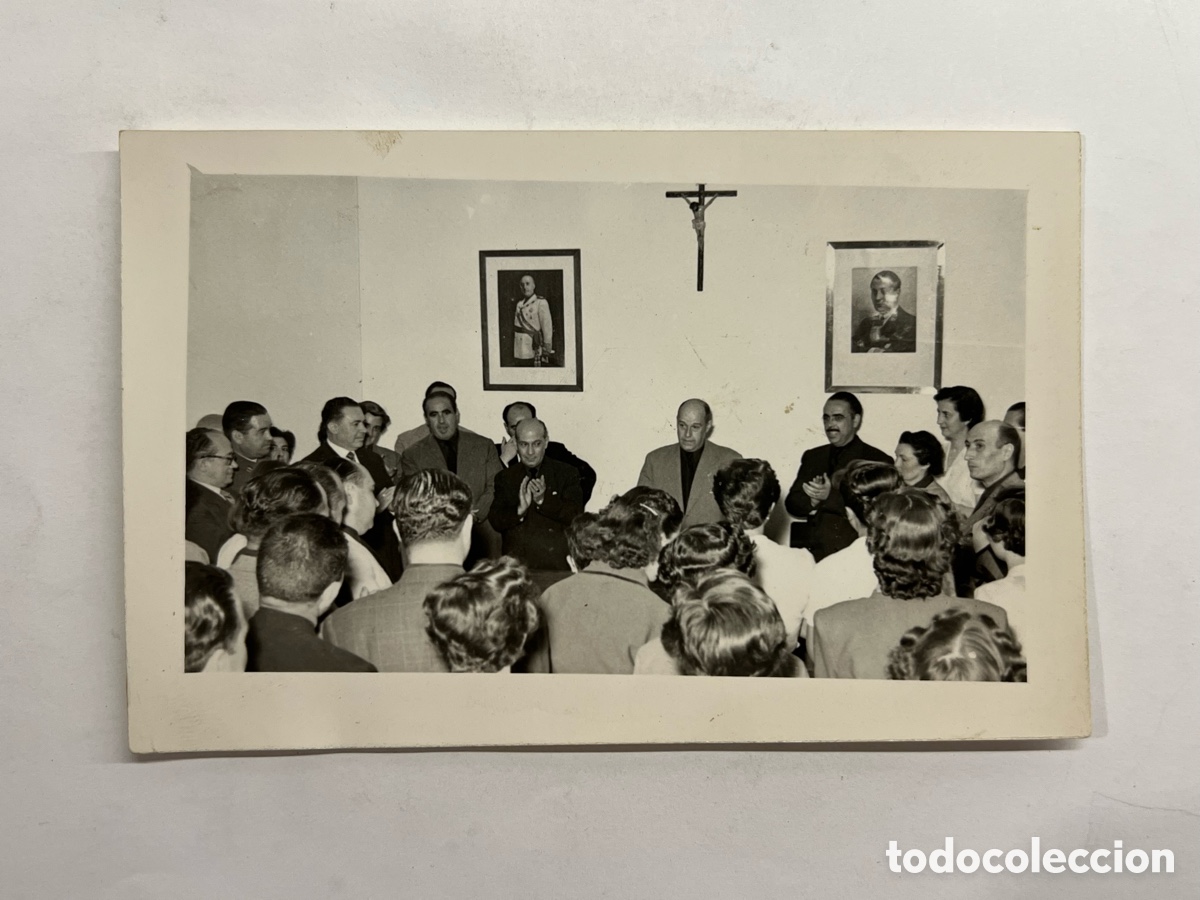 Fotograf&iacute;a antigua: BAZA (Granada) Reportajes Caparros. Reuni&oacute;n Pleno Municipal &eacute;poca franquista&hellip; (h.1960?)