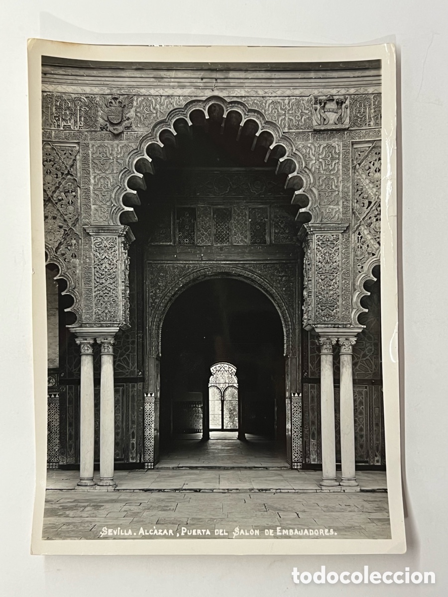 Fotograf&iacute;a antigua: SEVILLA. ALCAZAR, PUERTA DEL SAL&Oacute;N DE EMBAJADORES. Taller fotogr&aacute;fico Green Sevilla&hellip;