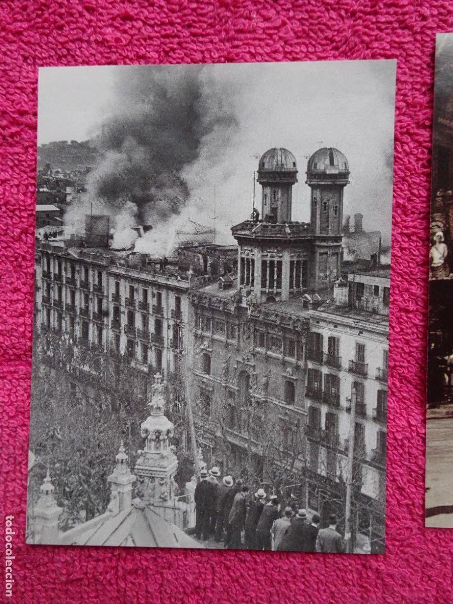 Fotografia antiga: l'incendi d'el siglo barcelona 1932 lamina 49 el llibre d'or de catalunya un segle en imatges
