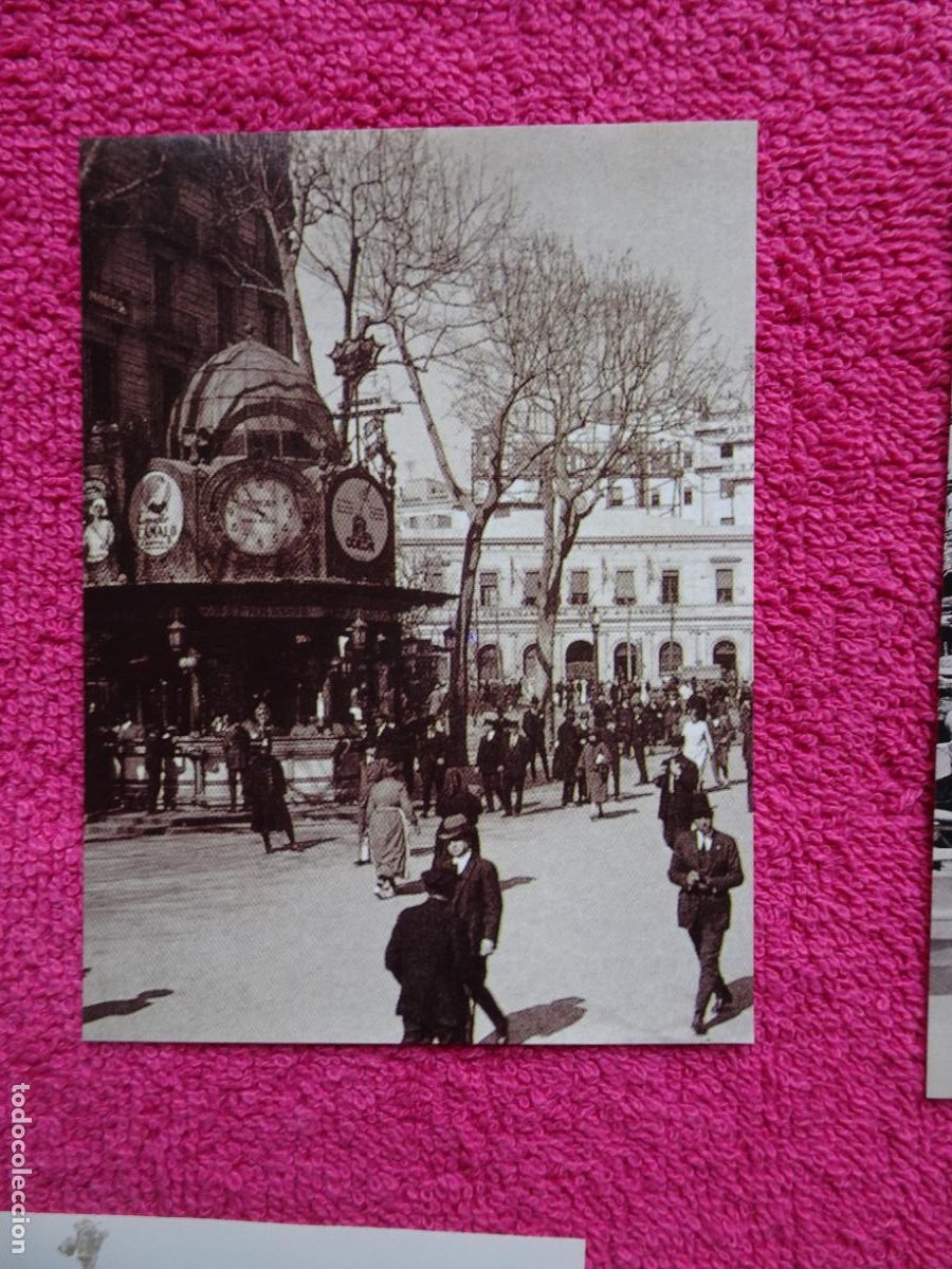 Fotografia antiga: la rambla bar zurich i canaletes barcelona lamina 53 el llibre d'or de catalunya un segle en imatges