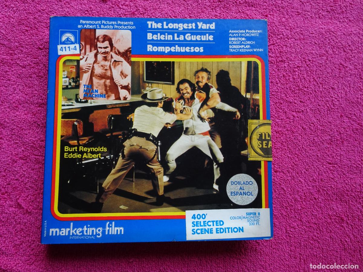 Fotografia antiga: rompehuesos super 8 mm Burt Reynolds 1974 Robert Aldrich paramount 1979 marketing film 411-4