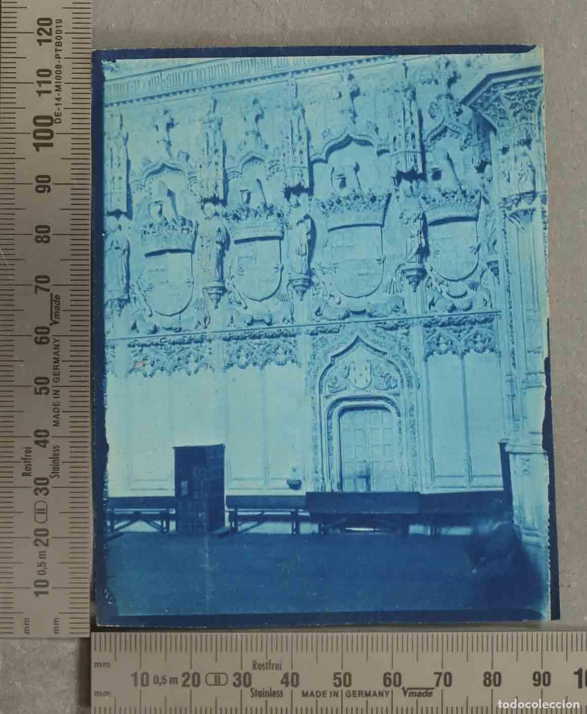 Fotograf&iacute;a antigua: FOTOGRAFIA. CIANOTIPIA Monasterio de San Juan de los Reyes TOLEDO HACIA 1890