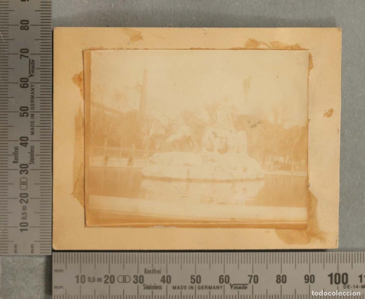 Fotograf&iacute;a antigua: FOTOGRAFIA. FUENTE CIBELES &iquest;ANTES DE TRASLADO 1895?