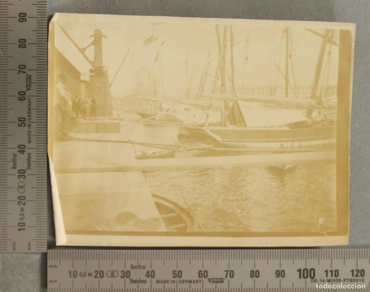 Fotograf&iacute;a antigua: FOTOGRAFIA. PUERTO EMBARCACIONES PESQUERAS. &iquest;CASTRO URDIALES? HACIA 1890