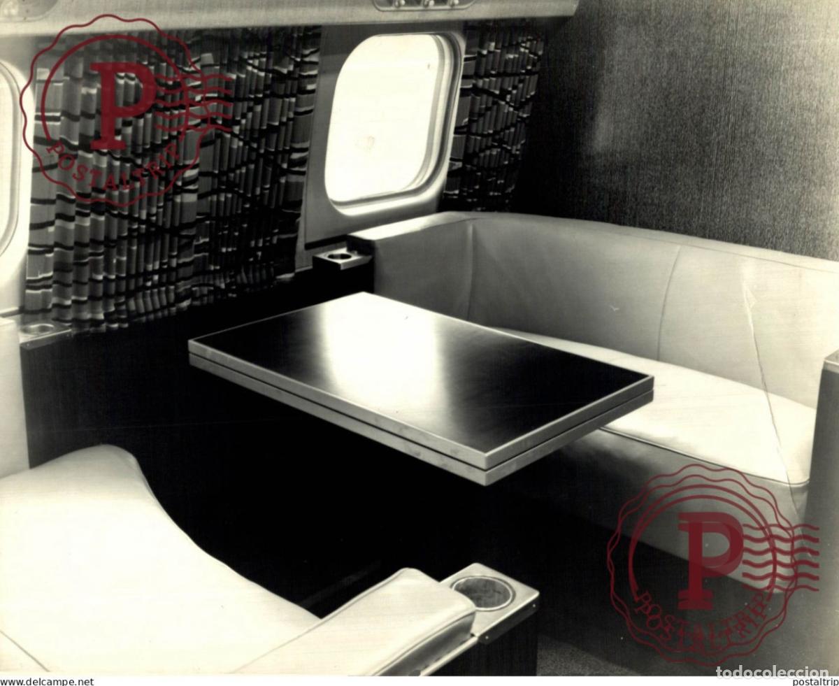 Fotografia antica: AIR FRANCE SALONS DE BRIDGE A L ARRIERE DE L APPAREIL 24*18CM