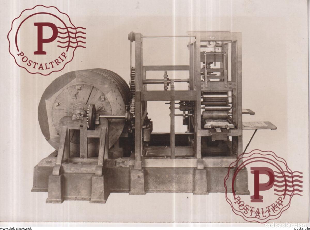 Fotografia antica: ERFINDER FRIEDRICH KONIG SCHNELLPRESSE PRESSE PRESE BUCHDRUCK MASCHINENPRESSE 16*12CM