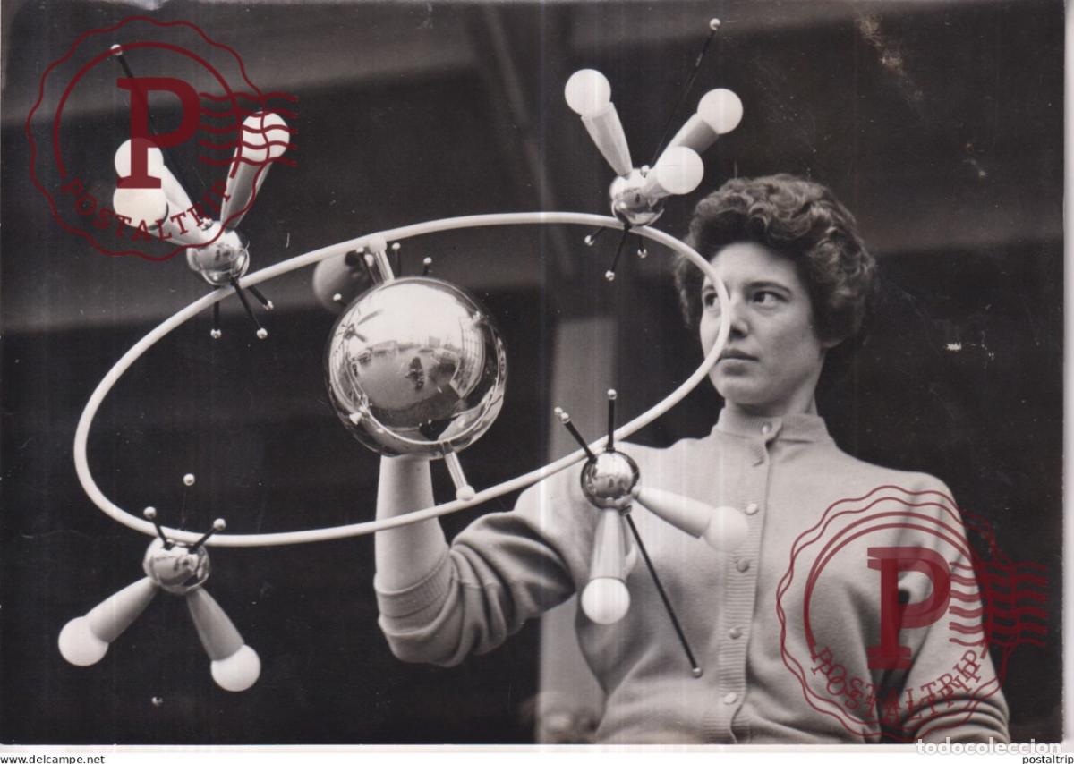 Fotografia antica: SPUTNIK LAMPENSCHOPFERS DECKENLAMPE HAMBURG 18*13CM