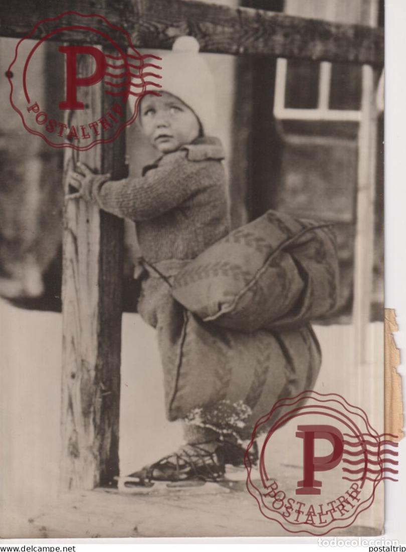 Fotografia antica: PETIT PATINEUR 16*12CM patinaje artistico KUNSTSCHAATSEN patinage artistique figure skater